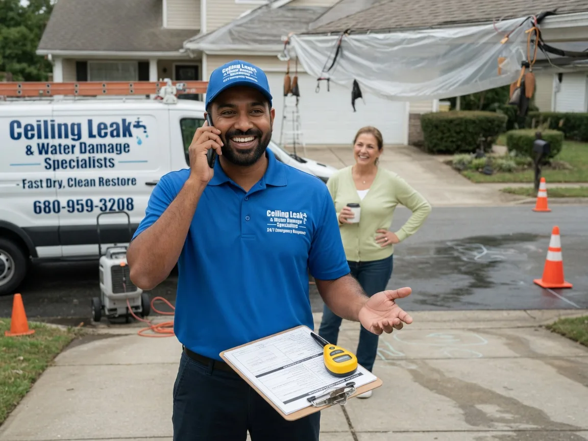 Ceiling Leak Cleanup Perkins, OK FAQs